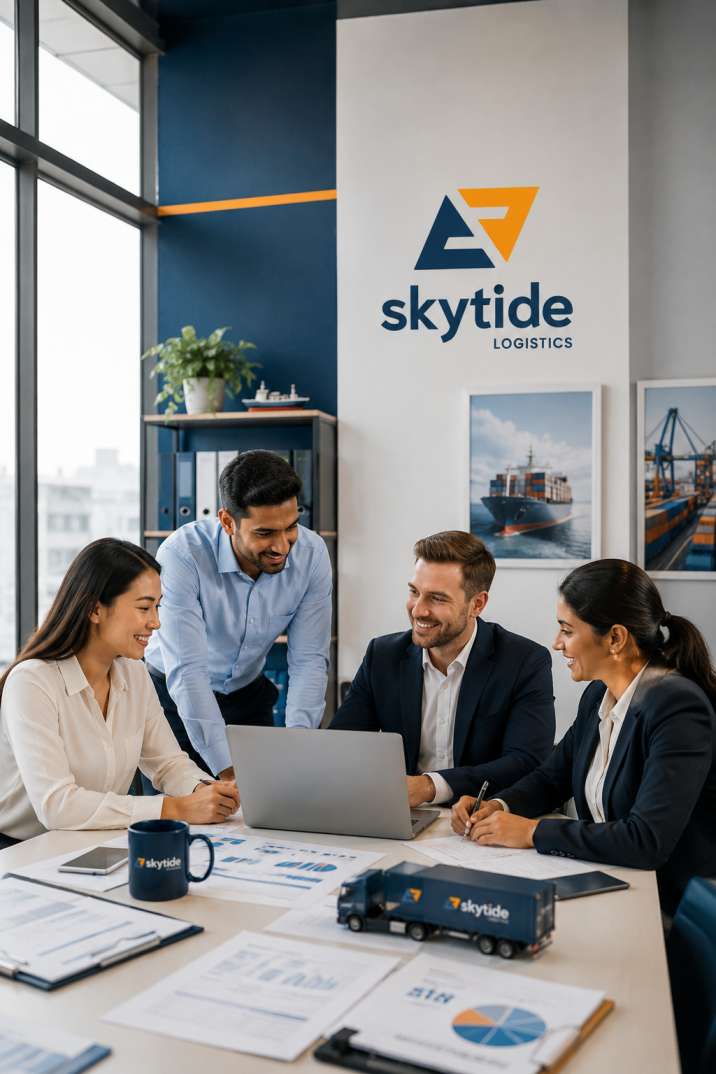 The SkyTide Logistics team